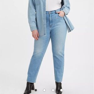70's High Slim Straight Women's Jeans (Plus Size)